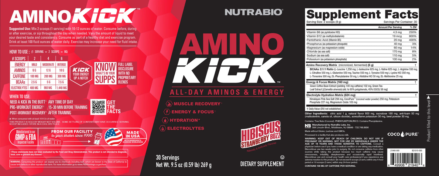 NUTRA BIO AMINO KICK