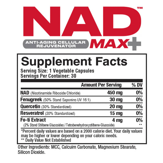 Metabolic Nutrition NAD MAX+