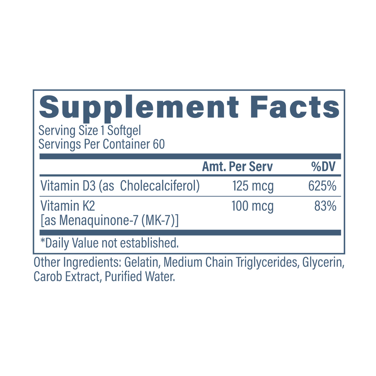 Vitamin K2 and D3