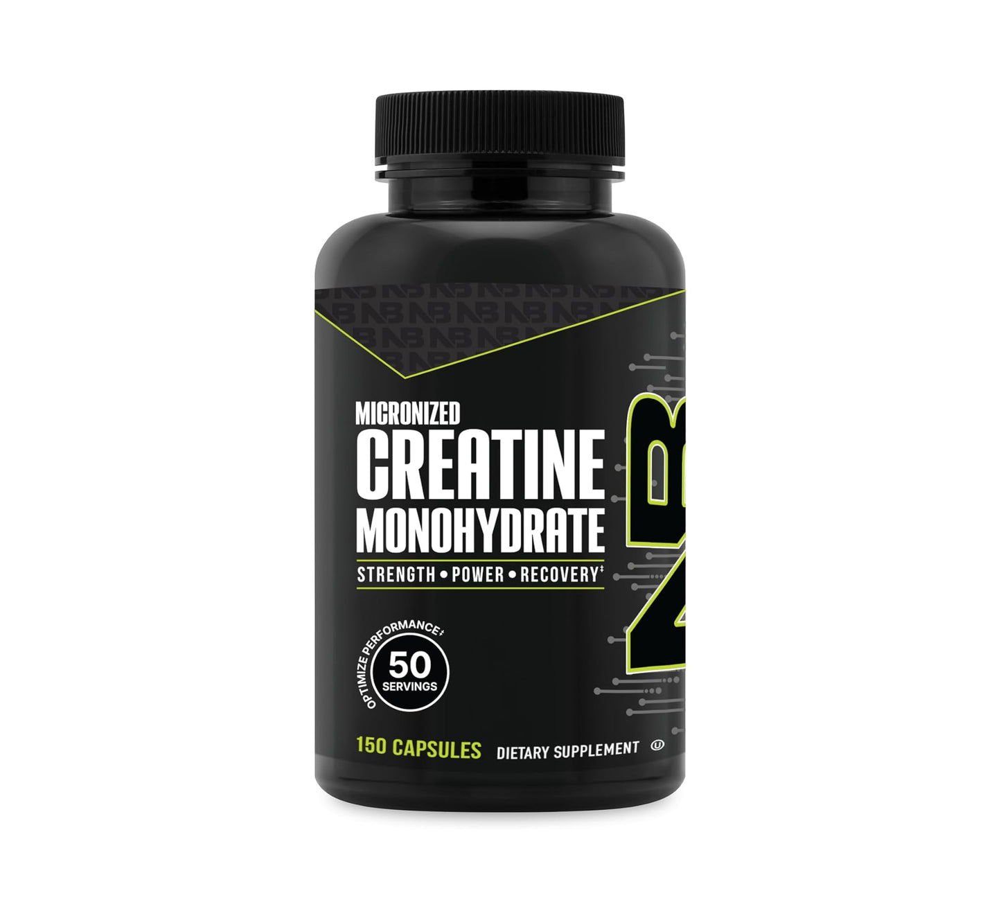 NutraBio Creatine Monohydrate Capsules
