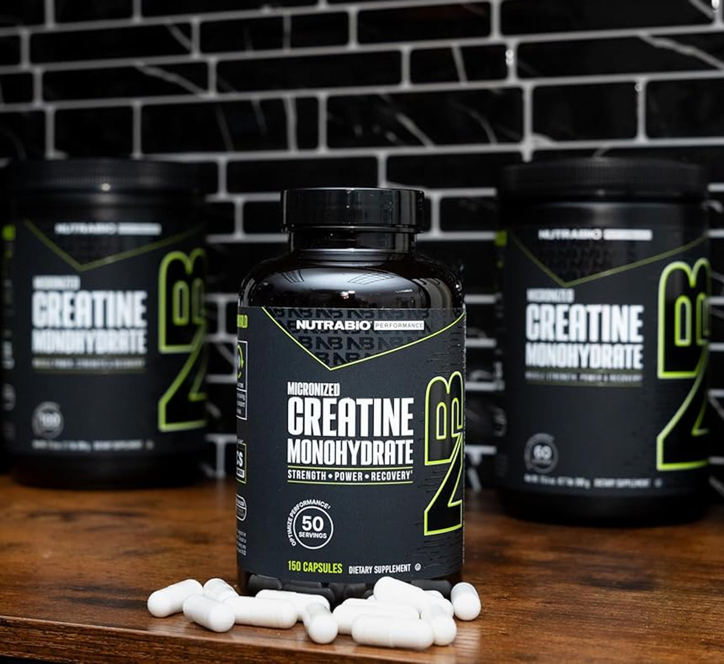 NutraBio Creatine Monohydrate Capsules