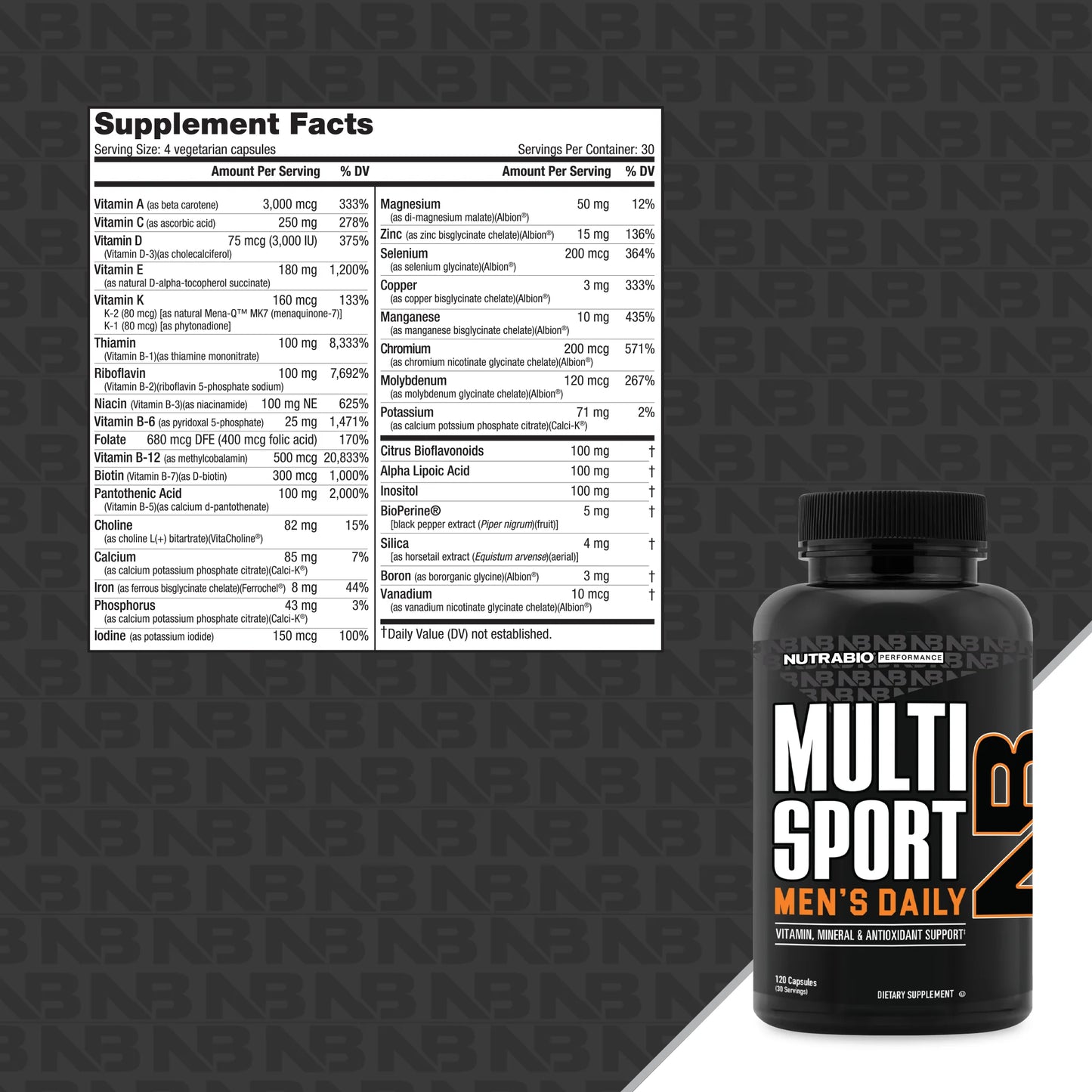 NUTRA BIO MULTI SPORT MEN'S DAILY