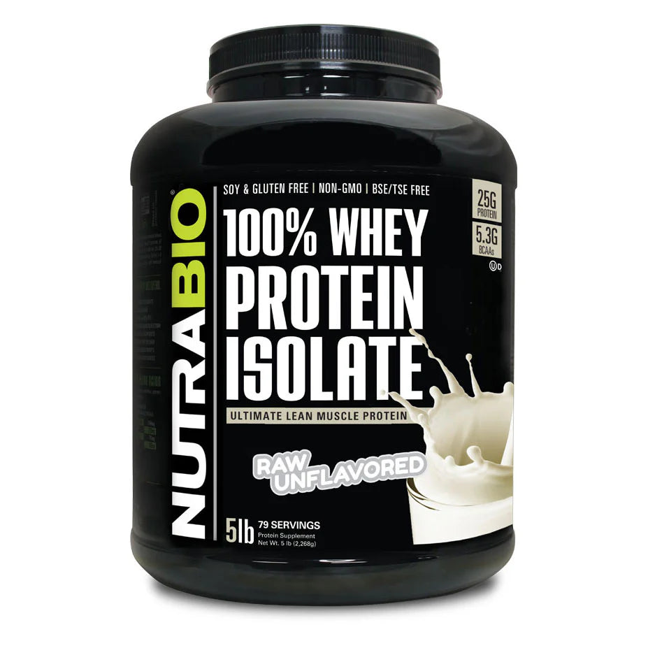 NUTRABIO WHEY PROTEIN ISOLATE 5lb